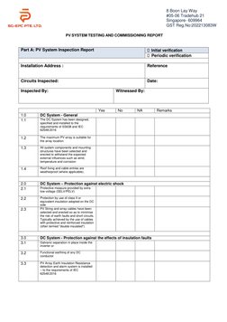 PV System Testing & Commissioning Report | PDF | Direct Current ...
