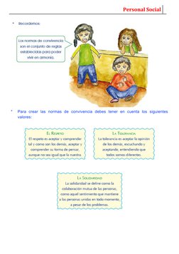 Normas de Convivencia para Cuarto Grado | PDF