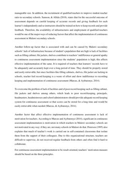 manageable size. In addition, the recruitment of qualified teachers to improve student teacher 
ratio in secondary schools. S