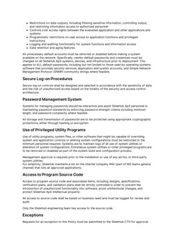 Restrictions on data outputs, including filtering sensitive information, controlling output,
and restricting information acce