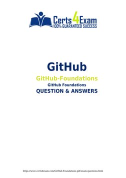 GitHub Foundations Exam Questions Guide | PDF | Websites | Version Control