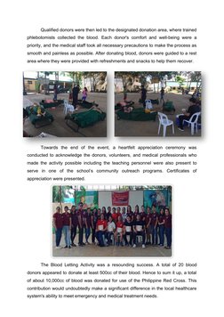Blood Letting Activity Report 2018 | PDF | Blood Donation | Health Care