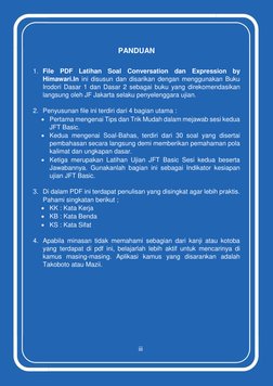 Latihan Soal JFT Basic A2 PDF | PDF