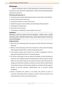 Admission, Transfer, and Discharge Guide | PDF | Patient | Nursing