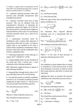 PDF Pressure Safety Valve PSV Sizing Tutorial Api 520 521 526 ...