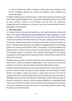 RBI Guidelines on Current & CC/OD Accounts | PDF | Transaction Account ...