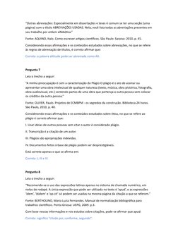 “Outras abreviações: Especialmente em dissertações e teses é comum se ter uma seção (uma 
página) com o título ABREVIAÇÕES US