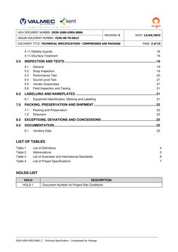 Compressed Air Package Specification | PDF