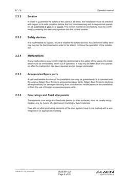 FD20 - Operator Manual | PDF | Door | Menu (Computing)