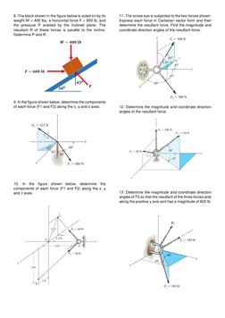 Statics Practice Problems and Solutions | PDF | Cartesian Coordinate ...
