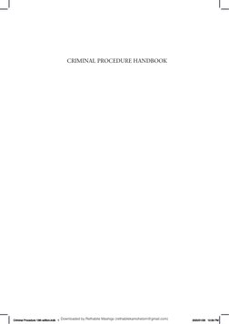 Missouri Criminal Code Handbook.pdf Criminal Procedure Handbook 13th Ed. | PDF