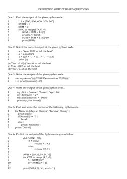 Python Output Prediction Questions | PDF | Software Engineering | Computing