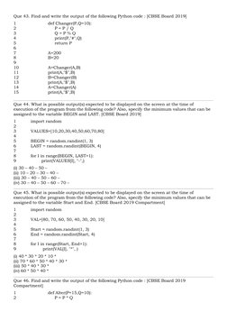 Python Output Prediction Questions | PDF | Software Engineering | Computing