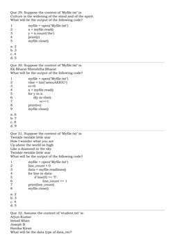 Python Output Prediction Questions | PDF | Software Engineering | Computing