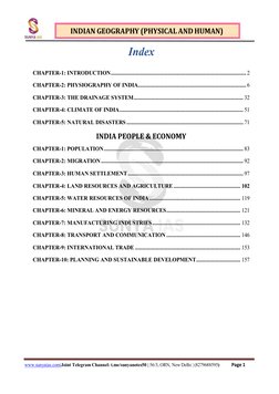 INDIAN GEOGRAPHY (PHYSICAL AND HUMAN) 
www.sunyaias.com|J (http://www.sunyaias.com/)oint Telegram Channel: t.me/sunyanotes50