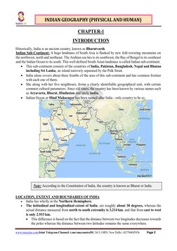 INDIAN GEOGRAPHY (PHYSICAL AND HUMAN) 
www.sunyaias.com|J (http://www.sunyaias.com/)oint Telegram Channel: t.me/sunyanotes50