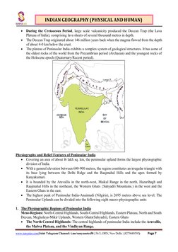 INDIAN GEOGRAPHY (PHYSICAL AND HUMAN) 
www.sunyaias.com|J (http://www.sunyaias.com/)oint Telegram Channel: t.me/sunyanotes50