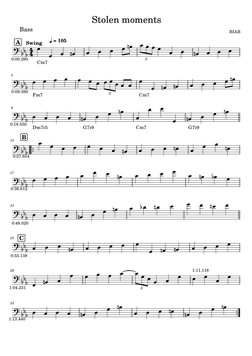Stolen Moments Jazz Lead Sheet | PDF