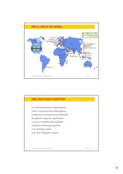 4
Copyright of Shell Global Solutions (Malaysia) Sdn Bhd
RRM & S-RBI IN THE WORLD
7
10/14/2011
Buenos Aires
Port Dickson 2 x