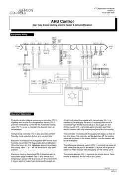 AHU Control Wiring and Operation Guide | PDF | Thermostat | Valve