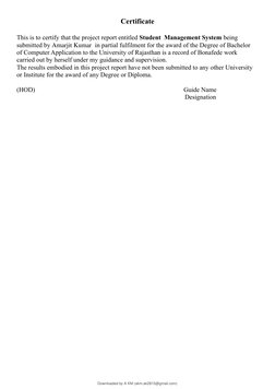 BCA Final Year Project Report PDF | PDF | Software Testing | Html
