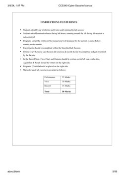 CCS340 Cyber Security Lab Manual | PDF | Engineering | Secure Shell