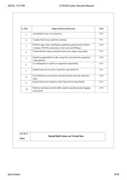 CCS340 Cyber Security Lab Manual | PDF | Engineering | Secure Shell