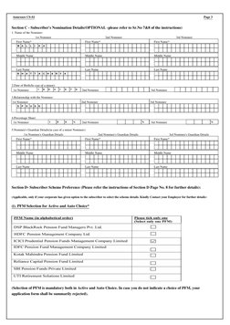 Nps S5 Form.pdf NPS Subscriber Registration Form Sample | PDF | Identity Document