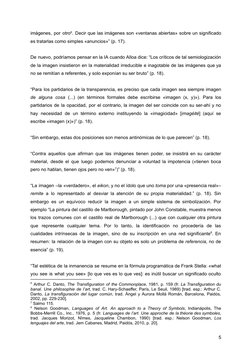 imágenes, por otro6. Decir que las imágenes son «ventanas abiertas» sobre un significado
es tratarlas como simples «anuncios»