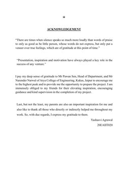 iii  
ACKNOWLEDGEMENT  
“There are times when silence speaks so much more loudly than words of praise 
to only as good as b