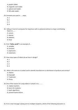 2024 BECE Computing Mock Exam | PDF | Artificial Intelligence ...