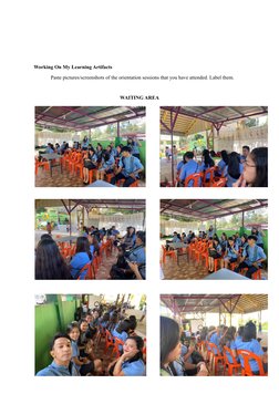 Working On My Learning Artifacts
Paste pictures/screenshots of the orientation sessions that you have attended. Label them.
W