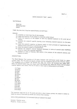 16 Word Memory Test | PDF