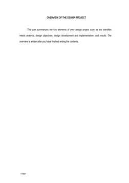 Capstone Design Project Proposal | PDF | Prior Art | Methodology
