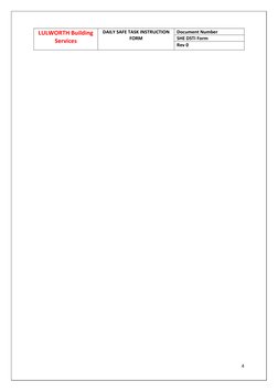 Daily Safety Task Instruction Form | PDF | Risk Assessment ...