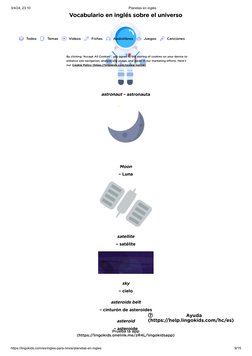 3/4/24, 23:10
Planetas en inglés
https://lingokids.com/es/ingles-para-ninos/planetas-en-ingles
9/15
Vocabulario en inglés sob
