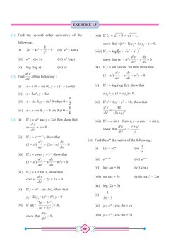 Class 11 Differentiation & Integration Exercises | PDF | Area | Integral