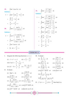 Class 11 Differentiation & Integration Exercises | PDF | Area | Integral