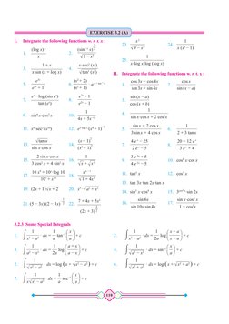 Class 11 Differentiation & Integration Exercises | PDF | Area | Integral