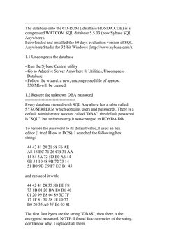 Cd Rom Database Example Honda Motorcycle Electronic Parts Guide | PDF | Databases | Postgre Sql