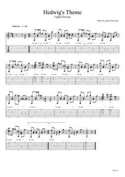 Hedwig's Theme
Гарри Поттер
Music by Джон Вильямс
Moderate h = 60
: D34
c
1
Q
!
B
L
!
!
B
B
!
!
BB
$
let ring
B
#
B
!
!
B
B
!