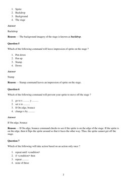 Scratch Programming Quiz Questions | PDF | Scratch (Programming ...