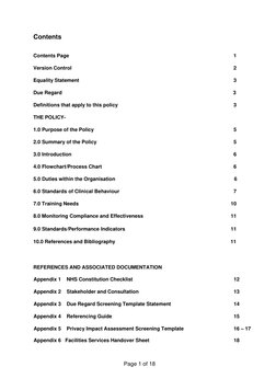 NHS Patient Handover Policy Overview | PDF | Nursing | Patient