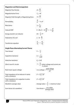 8
S50749A
Magnetism and Electromagnetism
Magnetic Flux Density  
 
 
 
Magnetomotive Force  
 
 
 
 Fm = NI
Magnetic Field St