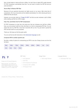 Pi7 PDF Compression Guide | PDF | Data Compression | Computing