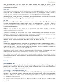 Karate Shitokan 
 
 
Página 3 de 7 
Ashi. Es importante tirar del Hikite para poder golpear con fuerza el Tzuki y estirar 
co