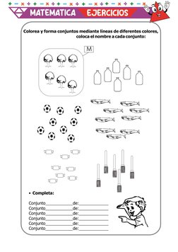 Ejercicios de Conjuntos para 2º Primaria | PDF | Matemáticas