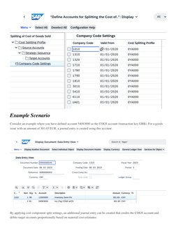 COGS Splitting in SAP S/4HANA Guide | PDF | Cost Of Goods Sold | Inventory