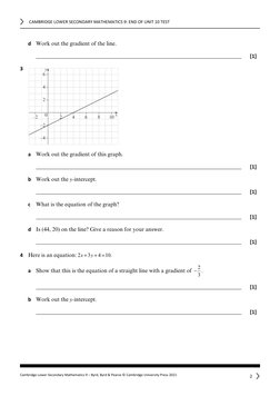 Year 9 Unit 10 Maths Test | PDF | Equations | Mathematical Relations