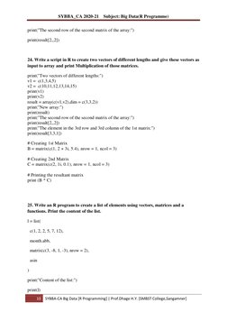 R Programming Exercises with Solutions | PDF | Matrix (Mathematics ...